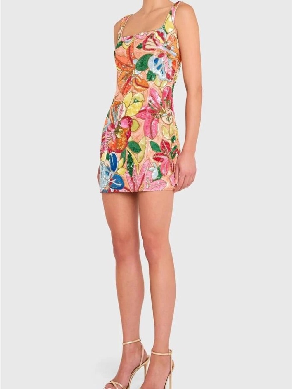 Amanda Uprichard Augustine Floral Beaded Mini Dress NWT - Picture 3 of 12